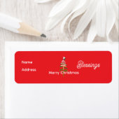 Personalisieren Sie das Weihnachts-Red-Return-Adre (Insitu)