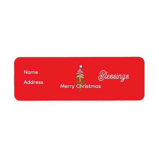 Personalisieren Sie das Weihnachts-Red-Return-Adre (Vorne)