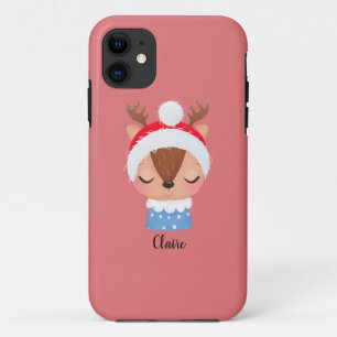Personalisieren Sie das Weihnachtsschlaf-Rentier-G Case-Mate iPhone Hülle