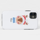 Personalisieren Sie das Weihnachtsschlaf-Rentier-G Case-Mate iPhone Hülle (Rückseite (Horizontal))