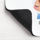 Personalisieren Sie das Weihnachtsschlaf-Rentier-G Mousepad (Ecke)