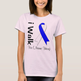 Personalisieren Sie, dass ich zu Fuß für ALS-Krank T-Shirt