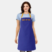 Personalisieren Sie Deep Blue Kitchen Chef Baker C Schürze (Getragen)