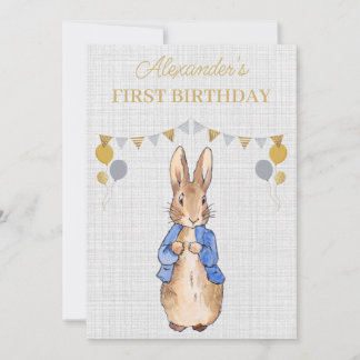 Personalisieren Sie den 1. Geburtstag Peter des Ka Einladung