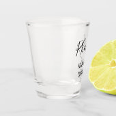 Personalisieren Sie den 21. Geburtstag Schnapsglas (Links)