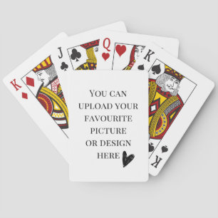 Personalisieren Sie den 2,5 Zoll x 3,5 Zoll Poker Spielkarten