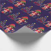 Personalisieren Sie den Afroamerikaner Elf Geschenkpapier (Ecke)