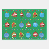 Personalisieren Sie den Afroamerikaner Elf Geschenkpapier Set (Vorderseite)