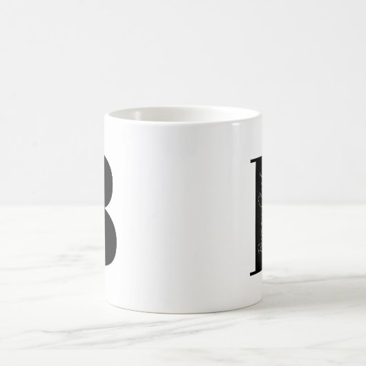 Personalisieren Sie den Anfang mit B Kaffeetasse (Mittel)