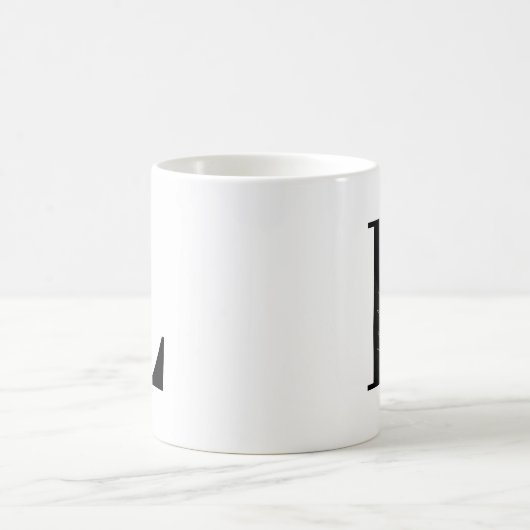 Personalisieren Sie den Anfang mit Buchstabe L Kaffeetasse (Mittel)