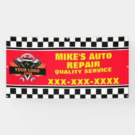 Personalisieren Sie den Auto-Reparaturshop mit Ihr Banner