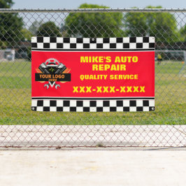 Personalisieren Sie den Auto-Reparaturshop mit Ihr Banner