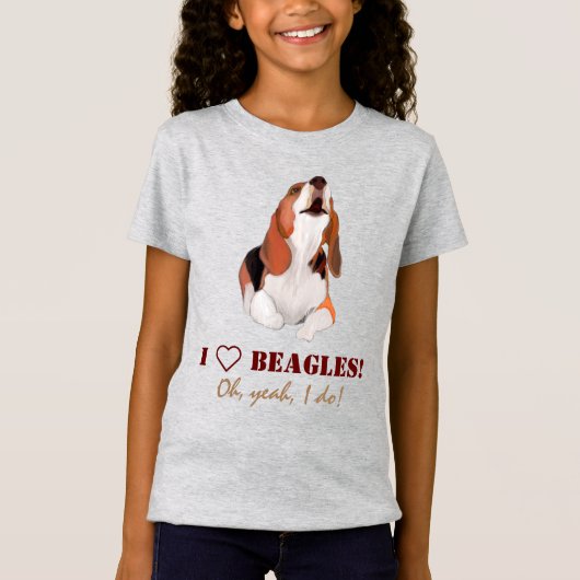 Personalisieren Sie den Beagle-T - Shirt in der Li (Vorderseite)