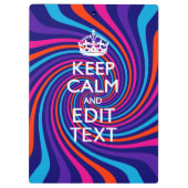 Personalisieren Sie den Behalten Beruhigungstext a Klemmbrett (Rückseite)