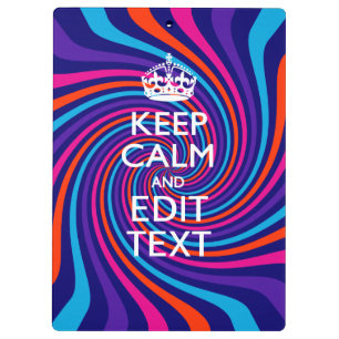 Personalisieren Sie den Behalten Beruhigungstext a Klemmbrett