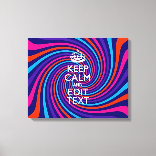 Personalisieren Sie den Behalten Beruhigungstext a Leinwanddruck (Vorderseite)