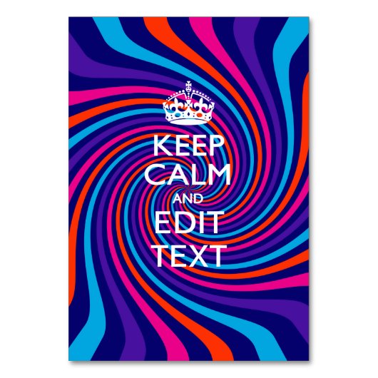 Personalisieren Sie den Behalten Beruhigungstext a Tischnummer (Vorderseite)