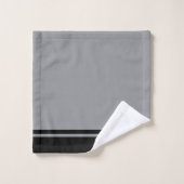 Personalisieren Sie den Black Gray Anchor mit Dopp Badhandtuch Set (Waschlappen)