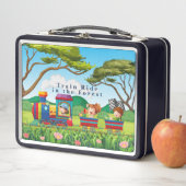 Personalisieren Sie den Cartoon Style Train Ride i Metall Brotdose (Beispiel)
