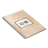 Personalisieren Sie den Designer für stilvolle Mar Notizblock (Rechte Seite)