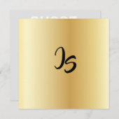 Personalisieren Sie den Erfolg von Monogram Trendy Einladung (Vorne/Hinten)