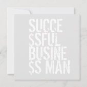 Personalisieren Sie den Erfolg von Monogram Trendy Einladung (Rückseite)