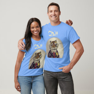 Personalisieren Sie den Fun Chill Tiger T - Shirt