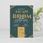 Personalisieren Sie den Geburtstag eines benutzerd Einladung (Stehend Vorderseite)