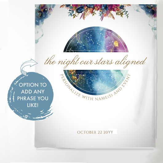 Personalisieren Sie den gesamten Text, den Hinterg Wandteppich