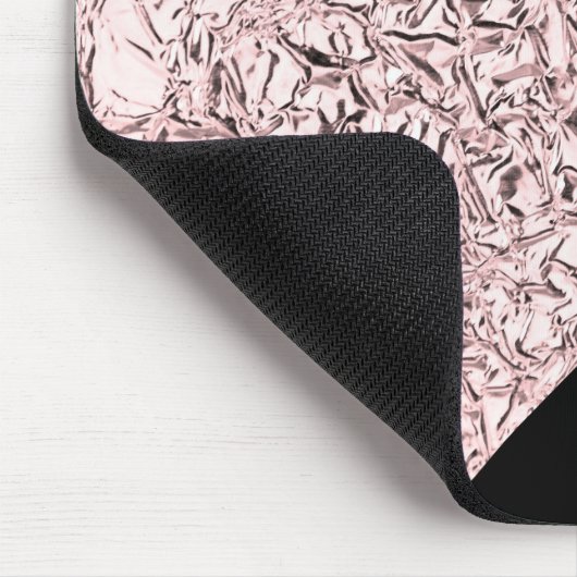 Personalisieren Sie den Glitzer für die Rose-Gold- Mousepad (Ecke)