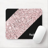 Personalisieren Sie den Glitzer für die Rose-Gold- Mousepad (Mit Mouse)
