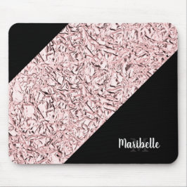 Personalisieren Sie den Glitzer für die Rose-Gold- Mousepad