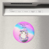 Personalisieren Sie den glücklichen Ostermagnet Magnet (In Situ (Geschirrspüler))