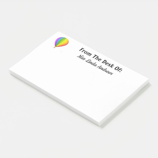 Personalisieren Sie den Heißluftballon Post-it Klebezettel (angewinkelt)