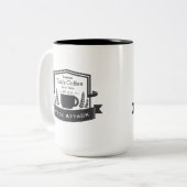 Personalisieren Sie den Hipster-Retro-Kaffee am fe Zweifarbige Tasse (Vorderseite Links)