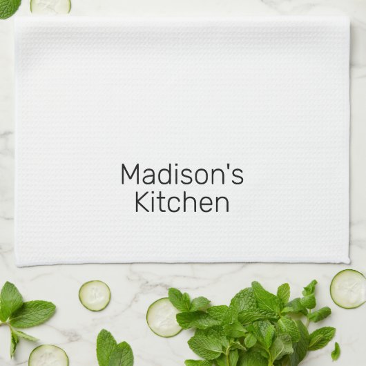 Personalisieren Sie den Individuelle Name-Familien Geschirrtuch (Gefaltet)