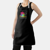 Personalisieren Sie den Kaffeekopf schwarz Schürze (InSitu)