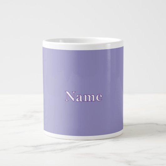 Personalisieren Sie den Lavender mit Namen Jumbo-Tasse (Vorderseite)