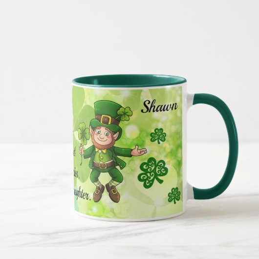 Personalisieren Sie den Leprechaun-Kaffee am St. P Tasse (Rechts)