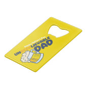 Personalisieren Sie den lustigen, unbewohnbaren Va Geldbeutel Flaschenöffner (Vorderseite Schrägansicht)