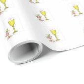 Personalisieren Sie den Mädchennamen Rosa erste he Geschenkpapier (Rolleneckpunkt)