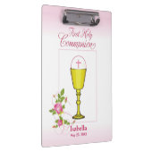 Personalisieren Sie den Mädchennamen Rosa erste he Klemmbrett (Rechts)