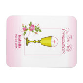 Personalisieren Sie den Mädchennamen Rosa erste he Magnet (Horizontal)