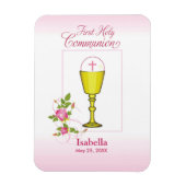 Personalisieren Sie den Mädchennamen Rosa erste he Magnet (Vertikal)