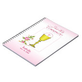 Personalisieren Sie den Mädchennamen Rosa erste he Notizblock (Linke Seite)