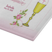 Personalisieren Sie den Mädchennamen Rosa erste he Schneidebrett (Ecke)