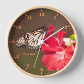Personalisieren Sie den Monarchschmetterling auf d Uhr (Vorderseite)