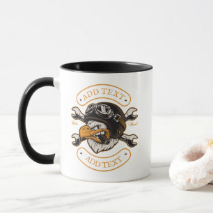 Personalisieren Sie den Motorrad-Eagle-Wrenches-Ka Tasse