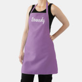 Personalisieren Sie den NAME Monogramm Lavendel we Schürze (InSitu)