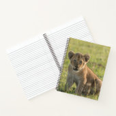 Personalisieren Sie den Namen African Lion Cub Spi Notizblock (Innenseite)